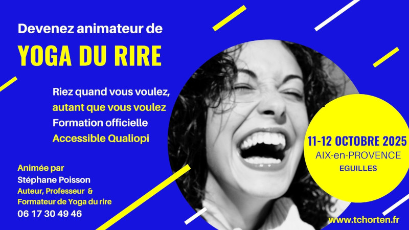 Formation animateur Yoga du rire octobre 2025 sur Aix-en-Provence